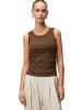 Zero  Top mit Glitzer in Chicory Coffee