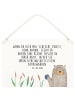 Mr. & Mrs. Panda Deko Schild Otter Stein mit Spruch in Transparent