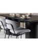 ebuy24 Essgruppe Olivia (7-teilig) Boucle, schwarz 100 x 210 cm