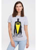 Logoshirt T-Shirt Batman - Skyline in grau-meliert