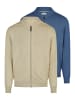 Redmond Strickjacke Basic in Blau / beige