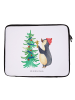 Mr. & Mrs. Panda Notebook Tasche Pinguin Weihnachtsbaum ohne Spruch in Weiß