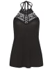 LASCANA Neckholdertop in schwarz