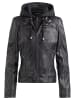 CBL Damen Lederjacke  in schwarz