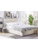 Beliani 2-tlg Doppelbett AMIENS in Beige