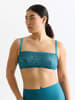 Erlich Textil  ICONIC LACE BANDEAU BRALETTE in tiefseeblau