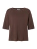 More & More kompakter, edler Halbarmpullover in brown