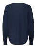 BETTY & CO Feinstrickpullover mit U-Boot-Ausschnitt in Navy Blue