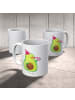 Mr. & Mrs. Panda Tasse Avocado Feier ohne Spruch in Weiß