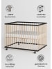 Sämann Sämann Laufgitter mit Matratze - schwarz/natur - Premium Kollektion