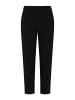 SASSYCLASSY Jersey Chinos mit Ziernaht in Schwarz