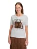 Betty Barclay Basic Shirt mit Aufdruck in Patch White/Brown