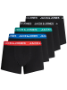 Jack & Jones Set 5er Pack Trunks Boxershorts Stretch Unterhose in Schwarz-3