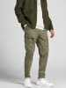 Jack & Jones Chino Cargo Hose JPSTACE JJDEX Work Style Pants in Olive