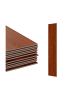 relaxdays 18 x PVC Bodenbelag "Holzoptik" in Rotbraun - 2,5 m²