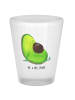 Mr. & Mrs. Panda Schnapsglas Avocado Schwangerschaft ohne Spruch in Transparent