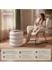 tectake Runder Ablagetisch wetterfest Magnesiumoxid Chubby-Design mattes