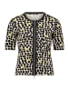 Betty Barclay Shirtjacke mit Rippenstruktur in Beige/Schwarz
