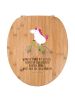 Mr. & Mrs. Panda Klodeckel Einhorn Radfahrer mit Spruch in Braun