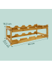 relaxdays Weinregal in Natur - (B)45 x (H)16,5 x (T)23,5 cm
