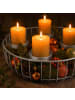 relaxdays Adventskranz in Silber - (H)10 x Ø 33 cm