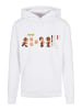 F4NT4STIC Basic Hoodie Looney Tunes Elmer Fudd Colour Code in weiß