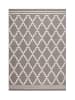 Kayoom Kurzflor Teppich Lina 225 in taupe - elfenbein - rechteckig