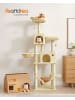 Feandrea Katzenbaum Clawfy in Beige - (B)50 x (H)199 x (T)60 cm