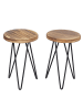 MCW 2er-Set Sitzhocker mit Tisch A80 mit Stauraum Industriedesign