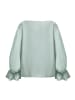 Betty Barclay Satin-Bluse mit U-Boot-Ausschnitt in Chinois Green