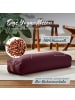 DoYourFitness Yoga-Bolster Paravati gefüllt Buchweizen braun eckig rot