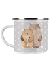 Mr. & Mrs. Panda Tasse Bären Liebe ohne Spruch in Grau Pastell