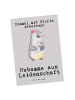 Mr. & Mrs. Panda Postkarte Hebamme Leidenschaft mit Spruch in Grau Pastell
