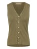 CULTURE Strickweste CUsophi Fitted in Dusky Green