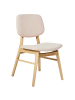 Beliani 2er-Set Esszimmerstuhl ELAINE in Braun/Beige