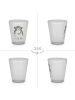 Mr. & Mrs. Panda Schnapsglas Chinchilla Blume ohne Spruch in Transparent