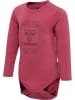 Hummel Kinder Langarmbody "Hmlhelga Body L/S" in Rot
