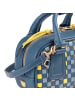 DuDu Woven Handtasche Leder 20.5 cm in denim blue
