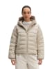 Marc O'Polo Daunen-Steppjacke mit Kapuze relaxed in Linen Beige