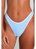 Moda Minx Bikinihose Contrast Binding Fixed Brazilian Bikini Bottom in Powder Blue