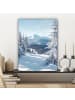 MuchoWow Leinwand bilder Schneelandschaft (BxH)