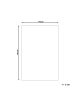 Beliani Antirutschmatte BALAD in Weiß - (W) 110 x (H) 0.2 x (L) 140 cm