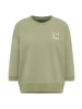 ELBSAND Sweatshirt Parvin in Green Leaf
