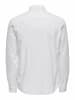 ONLY Knopfleisten Langarmshirt für Herren in weiß