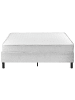 Beliani Boxspring Bett COUNTESS  in Grau/Braun - (W) 160 x (H) 53 x (L) 200 cm