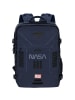 Nasa Rucksack Logoprint in blau