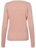 Vero Moda Feinstrick Pullover Struktur Rundhals Longsleeve VMCARE in Altrosa