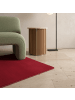 KADIMA DESIGN Teppich Kurzflor Uni-Farbe Microfaser Antirutsch Wohnzimmer waschbar in Rot