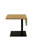 58 aufm Kessel BEISTELLTISCH höhenverstellbar Codi 55x57x47 Furnier Schwarz/Wildeiche