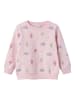 name it Trendy Print Sweatshirt Weicher Rundhals Pullover in Pink